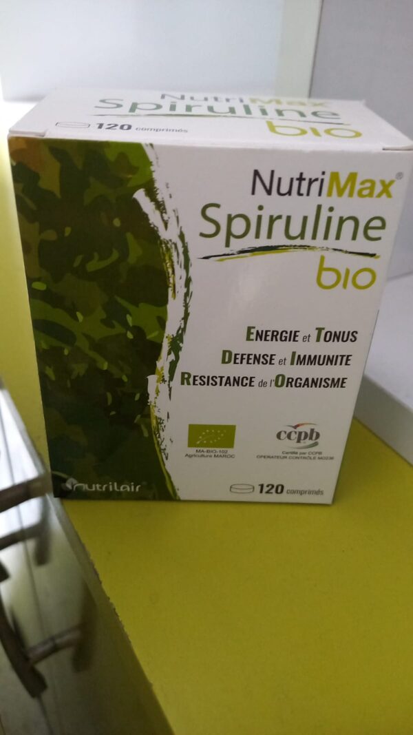 nutrimax spiruline bio 120 comp