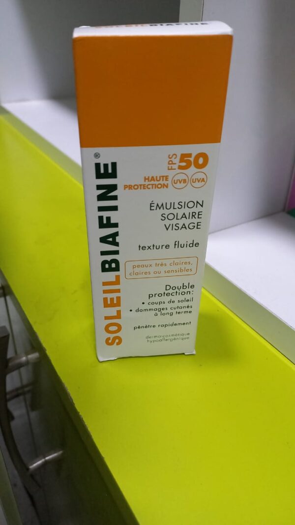 soliel biafine fluide spf50+ PM