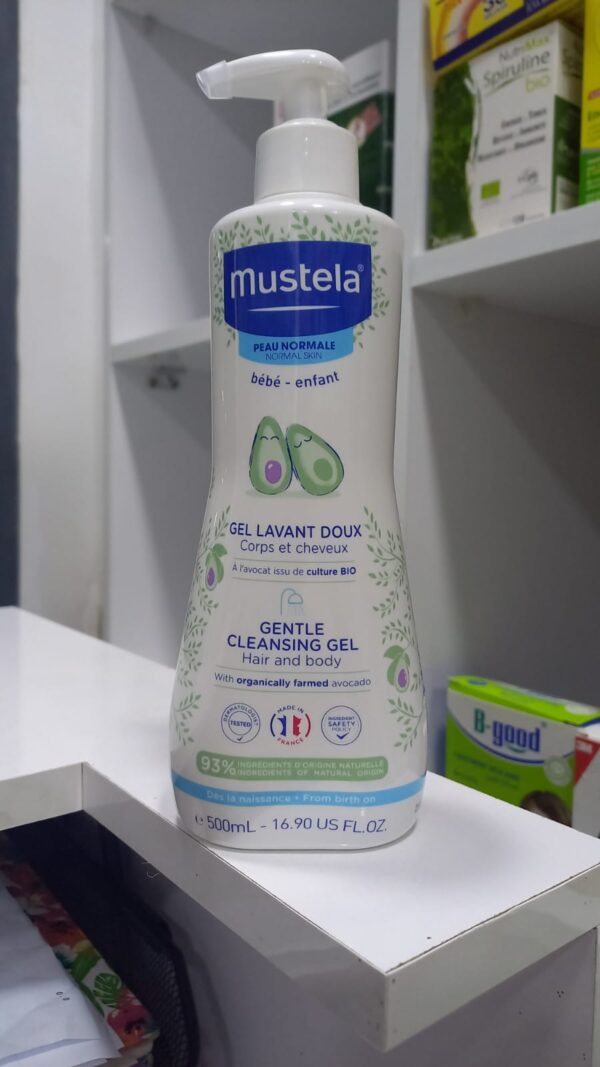 mustela gel lavant doux corps/chev 500ml